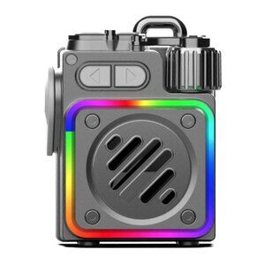Premium Metal Wireless Speaker Customizable LED Light Effects Clear Sound Output